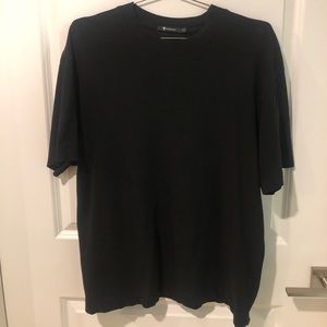 T by Alexander Wang Oversized Black T-shirt.